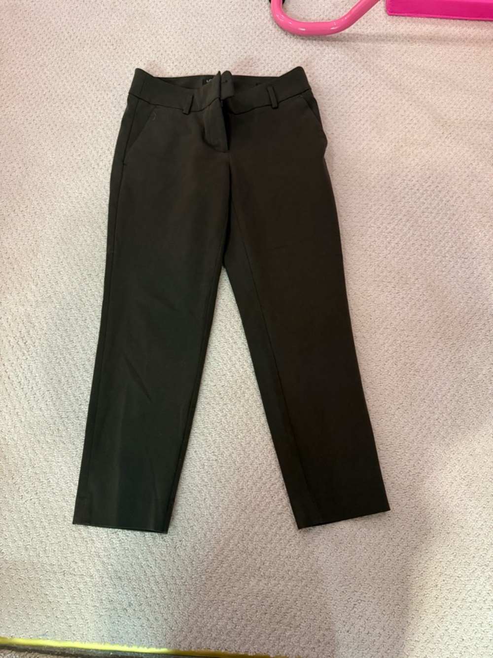 Classic  dark green Cropped Dress Pants